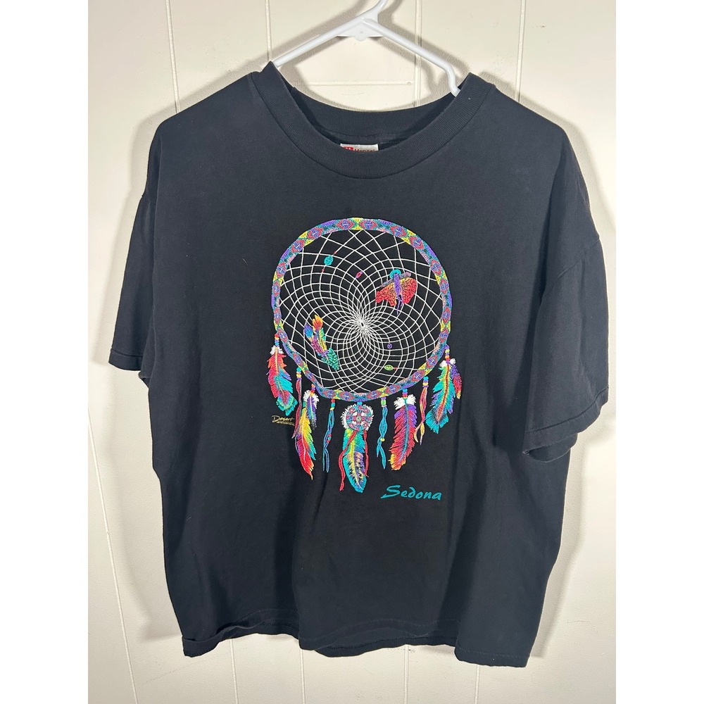 Vintage 1995 Hanes Sedona Dreamcatcher T-Shirt Mens Large Single Stitch